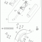 2018 150 SX CHASSIS Глушитель