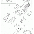 2016 701 ENDURO CHASSIS Tank, sea t , cover