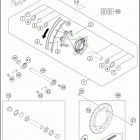 2016 FE 350S CHASSIS Переднее колесо