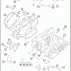 2017 TC 85 ENGINE Картер двигателя