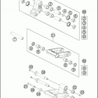 2016 690 ENDURO R CHASSIS Соединение рычагов