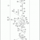 2016 200 XC-W ENGINE Карбюратор