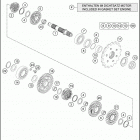 2016 690 ENDURO R ENGINE Трансмиссия 2-контрпривод