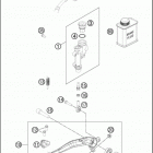 2016 450 XC-W CHASSIS Тормозной цилиндр задний