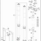 2016 85 SX CHASSIS Передняя вилка