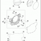 2016 FE 501S ENGINE Кожух сцепления