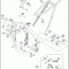 2016 85 SX CHASSIS Frame, sub frame