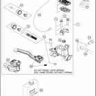 2016 500 EXC CHASSIS Главный цилиндр тормозной