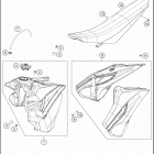 2016 FE 450 CHASSIS Tank, sea t , covers