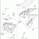 2016 TC 250 CHASSIS Tank, sea t , cover