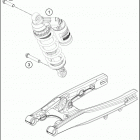2016 85 SX CHASSIS Амортизатор