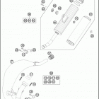 2016 85 SX CHASSIS Глушитель