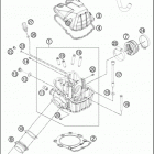 2016 500 XC-W ENGINE Головка цилиндров