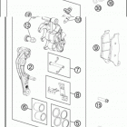 2016 TC 125 CHASSIS Передний тормозной суппорт