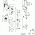2016 250 SX CHASSIS Амортизатор в разборе