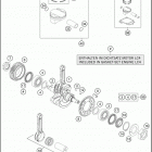2016 690 ENDURO R ENGINE Crankshaft , piston