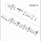 2016 350 EXC-F ENGINE Трансмиссия 2-контрпривод