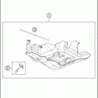 2016 350 XCF-W CHASSIS Зажита двигателя