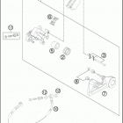 2016 FE 350S CHASSIS Тормозной суппорт задний