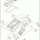 2016 690 ENDURO R CHASSIS Воздушный фильтр