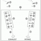 2016 350 EXC-F ENGINE Клапана