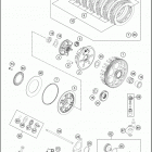 2016 250 XCF-W ENGINE Сцепление