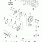 2016 250 SX ENGINE Сцепление