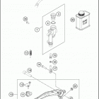 2016 TE 125 CHASSIS Тормозной цилиндр задний