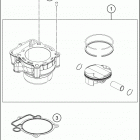 2016 350 EXC-F ENGINE Цилиндры