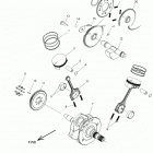 CHIEFTAIN STANDARD THUNDER BLACK (N20TCBAA) Engine, piston and crankshaft - n20tcbaa all options (49...