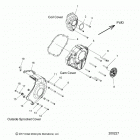 CHIEFTAIN STANDARD THUNDER BLACK (N20TCBAA) Engine, rh side covers - n20tcbaa all options (200227)