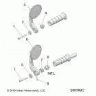 N19MTA00/MTB00 - SCOUT BOBBER ALL OPTIONS Body, mirrors - n19mta00  /  mtb00 all options (200399c)