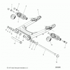 N19MTA00/MTB00 - SCOUT BOBBER ALL OPTIONS Suspension, rear asm., swing arm and shocks - n19mta00  ...
