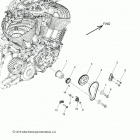 CHIEFTAIN STANDARD THUNDER BLACK (N20TCBAA) Engine, cam chain and sprockets - n20tcbaa all options (...