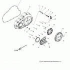 CHIEF VINTAGE DARK HORSE 111 (N21TVDAA/TVDCA) Engine, primary cover asm. - n21tvdca all options (49ind...