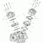 N19MTA00/MTB00 - SCOUT BOBBER ALL OPTIONS Engine, cylinder and cyl. head mounting - n19mta00  /  m...