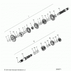 SCOUT SIXTY ALL OPTIONS (N20MSA11/MSB11) Drive train, input  /  output shaft asm. - n20msa11  /  ...