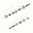 V17FTA/FTB - OCTANE ALL OPTIONS Drive train, input  /  output shaft asm. - v17fta  /  ft...
