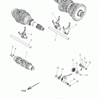 N19TRAAA - ROADMASTER ALL OPTIONS Drive train, shift forks and drum - n19traaa all options...