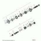 N18MSA11/MSB11/N182SA11 - SCOUT SIXTY ALL OPTIONS Drive train, input  /  output shaft asm. - n18msa11  /  ...