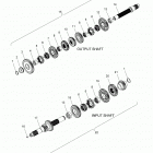 N17THAAA - SPRINGFIELD ALL OPTIONS Drive train, input  /  output shaft asm. - n17thaaa all ...