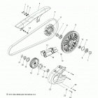 N17MSA00/MSB00/N172SA00 - SCOUT 1200 ALL OPTIONS Drive train, sprockets, guards and belt - n17msa00  /  m...