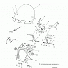 N15TCAAA/TRAAA - CHIEFTAIN/ROADMASTER ALL OPTIONS Body, fairing asm, windshield mount - n15tcaaa  /  traaa...