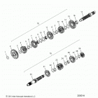 N16MSA00/MSB00 - SCOUT ALL OPTIONS Drive train, input  /  output shaft asm. - n16msa00  /  ...