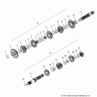 N15MSA00AA/AB/AC/AE - SCOUT Drive train, input  /  output shaft asm. - n15msa00aa  /...
