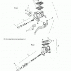 N15MSA00AA/AB/AC/AE - SCOUT Brakes, master cyl., front and rear - n15msa00aa  /  ab ...