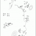 2018 390 DUKE WHITE CHASSIS Антиблокировочная система ABS