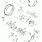 2017 1090 ADVENTURE R CHASSIS Переднее колесо