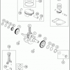 2018 RC 390 ENGINE Crankshaft , piston