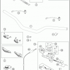 2018 250 XC-W TPI CHASSIS Руль